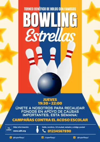 Edita un diseño para boleras