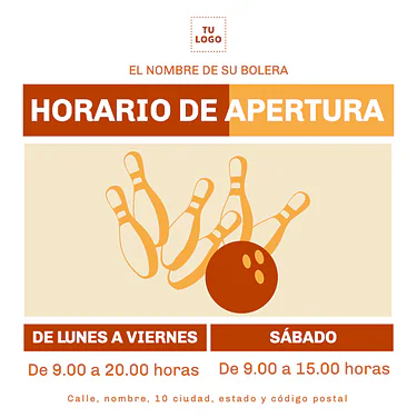 Edita un diseño para boleras