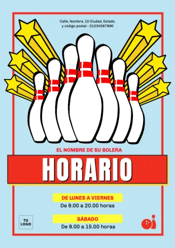 Edita un diseño para boleras