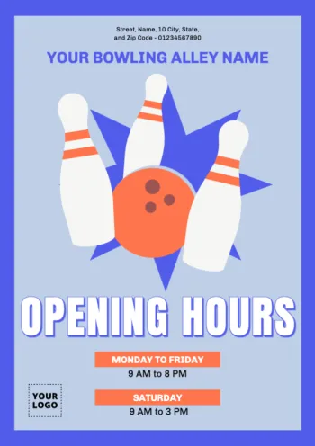 Edit a design for bowling alleys