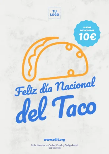 Edita un diseño del Día del Taco