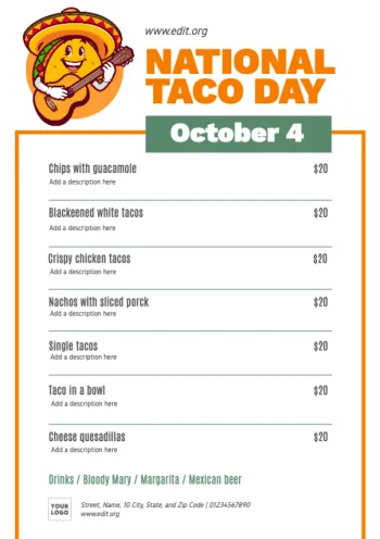 Modifica un design per il Taco Day