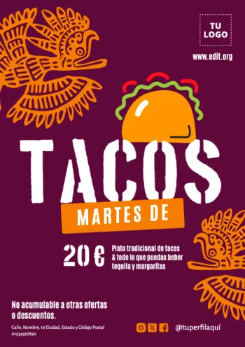 Edita un diseño del Día del Taco