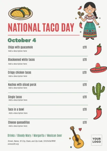 Modifica un design per il Taco Day