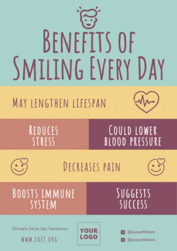 Edit a Smile Day flyer