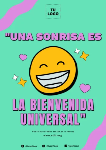 Edita plantillas del Día de las Sonrisas