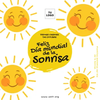 Edita plantillas del Día de las Sonrisas