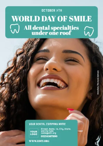 Edit a Smile Day flyer