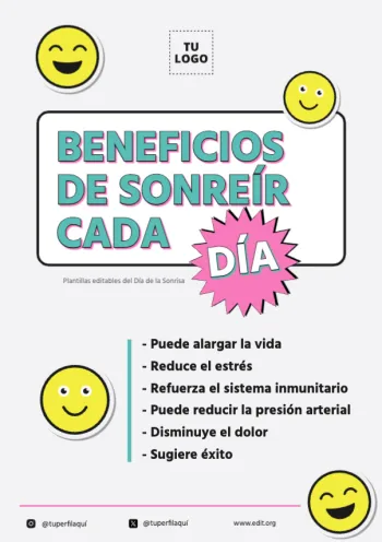 Edita plantillas del Día de las Sonrisas