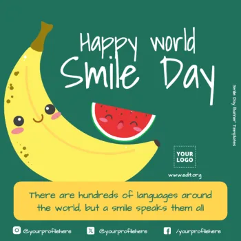 Edit a Smile Day flyer