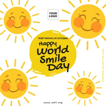 Edit a Smile Day flyer