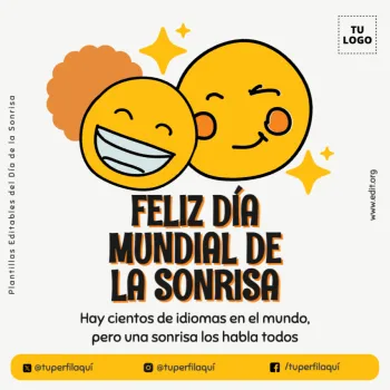 Edita plantillas del Día de las Sonrisas