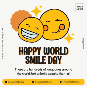 Edit a Smile Day flyer