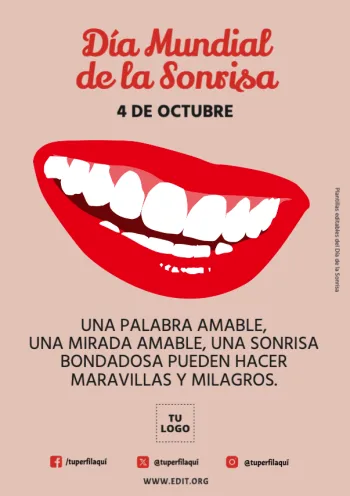 Edita plantillas del Día de las Sonrisas
