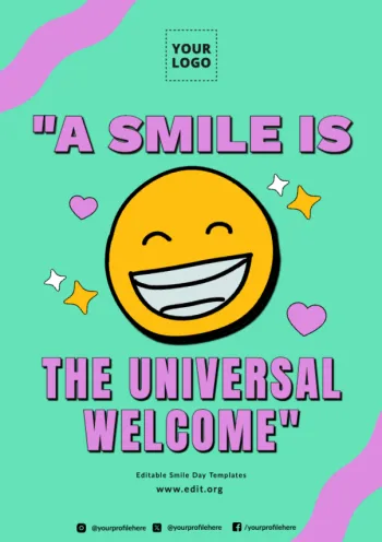 Edit a Smile Day flyer