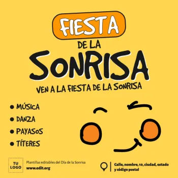 Edita plantillas del Día de las Sonrisas