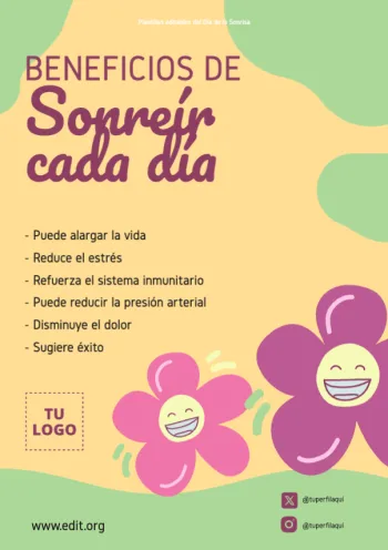 Edita plantillas del Día de las Sonrisas