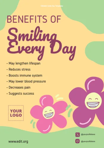 Edit a Smile Day flyer