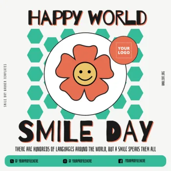 Edit a Smile Day flyer