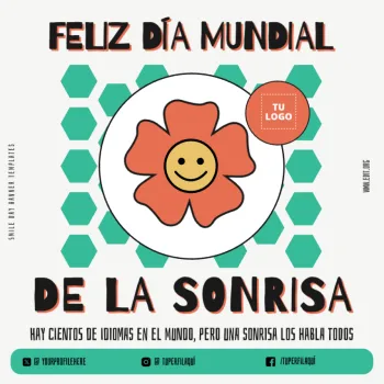 Edita plantillas del Día de las Sonrisas