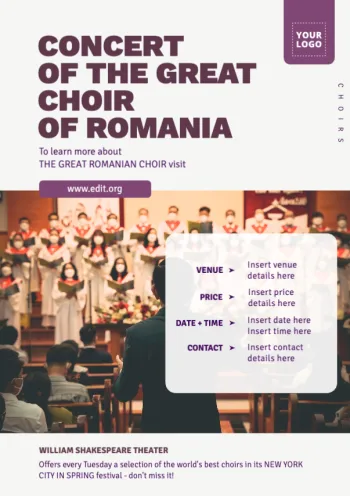 Edit your concert poster