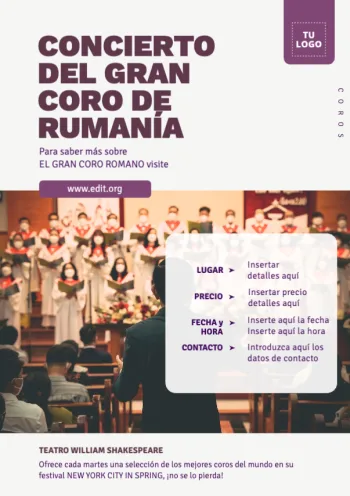 Crear cartel concierto