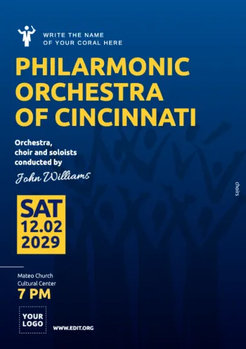 Edit a choir recruitment flyer