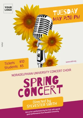 Edit your concert poster