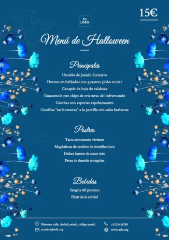Edita un menú para Halloween
