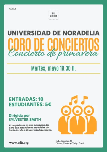 Crear cartel concierto