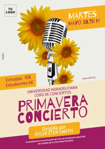 Crear cartel concierto