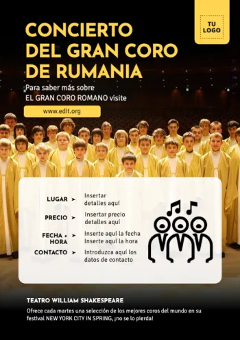 Crear cartel concierto