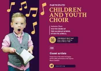 Edit a choir recruitment flyer