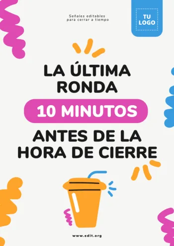 Edita un cartel para tu bar