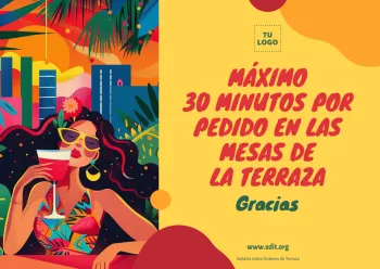 Edita un cartel para tu bar