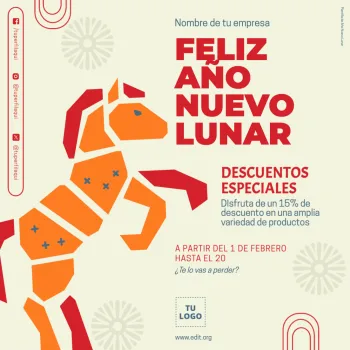Edita un banner de Año Lunar