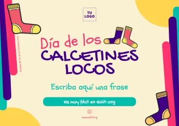 Edita un folleto de Calcetines Locos