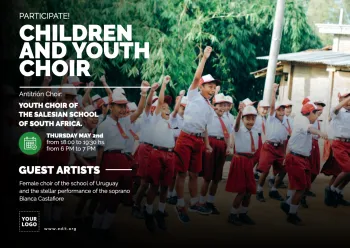 Edit a choir recruitment flyer