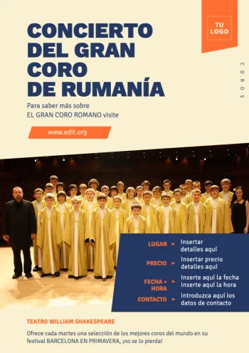 Crear cartel concierto