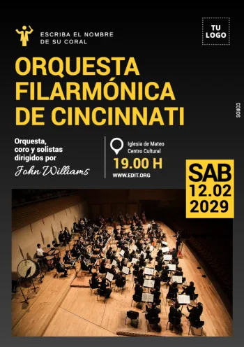 Crear cartel concierto