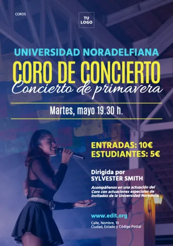 Crear cartel concierto