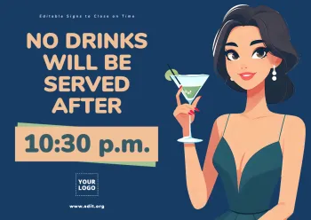 Edit a sign for your bar