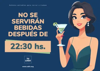 Edita un cartel para tu bar