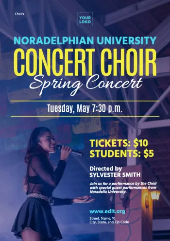 Edit your concert poster