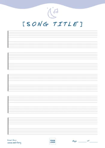 Edit a music sheet