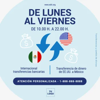 Edita un banner sobre cambio de moneda