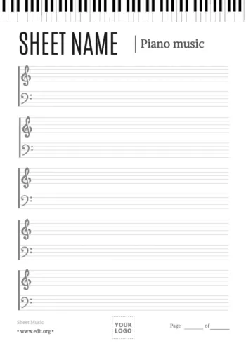 Edit a music sheet