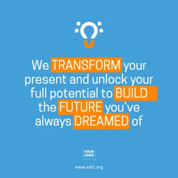 Edit an image with motivational quotes