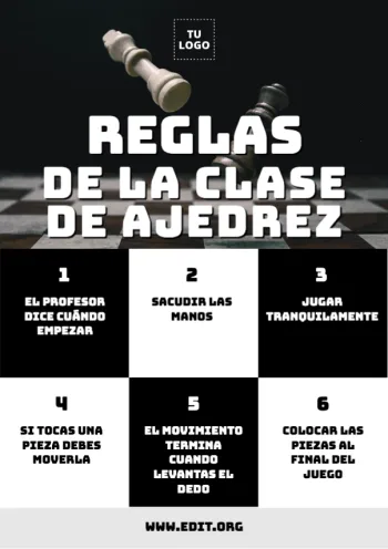 Edita un anuncio para torneos de ajedrez