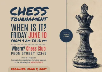 Edit a blank chess board printable